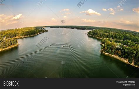 Aerial Over Lake Wylie In South Carolina Stock Photo And Stock Images