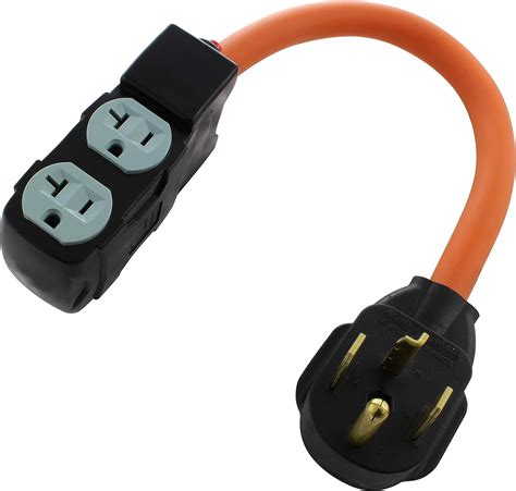 Ac Works Protective Adapter To 4 Household Connectors With 20 Amp