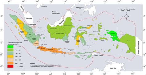 Perhatikan Peta Kepadatan Penduduk Berikut Ini