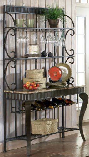 Hamlyn Marble Top Bakers Rack Buy Cheap Price Kitchen And Dinning