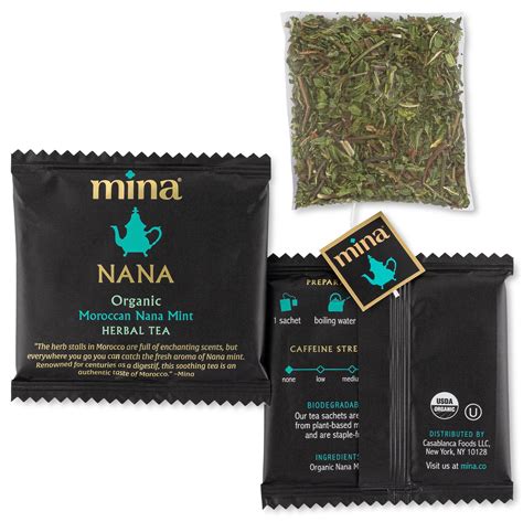 Nana Organic Moroccan Nana Mint Herbal Tea By Mina