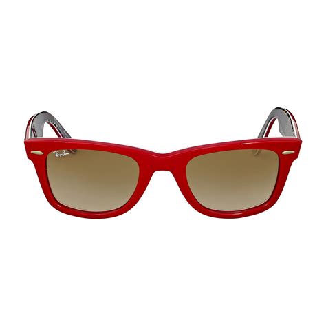 Men S Original Wayfarer Sunglasses Red Brown Gradient Ray Ban® Touch Of Modern