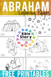 Jesus and his disciples in the last supper coloring page. Abraham Bible Coloring Pages - Bible Story Printables