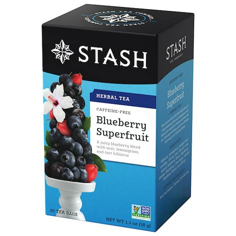 Stash Blueberry Superfruit Herbal Tea Bags 20 Count 13 Oz Walmart
