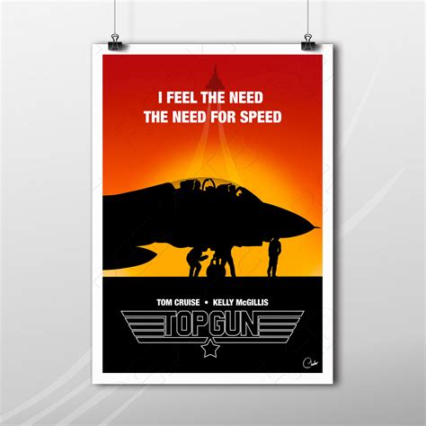 Top Gun Movie Poster Top Gun Poster Iceman Minimalist Etsy Ireland