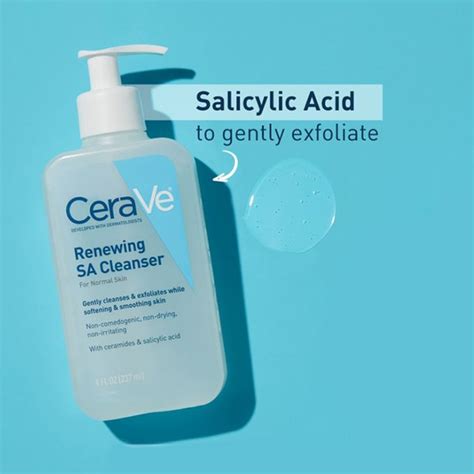 Cerave Salicylic Acidsa Renewing Exfoliating Face Washcleanser