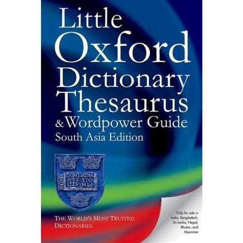 Little Oxford Dictionary Thesaurus And World Power Guide Junglelk