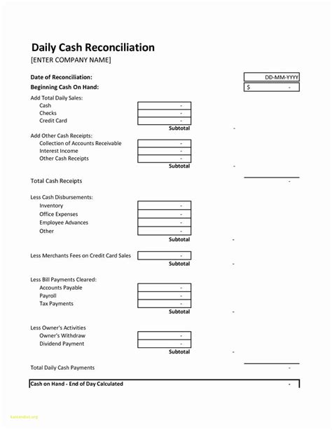 Daily Cash Report Template Excel Elegant Daily Cash Sheet Template