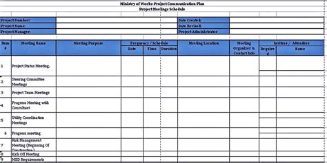 Excel Project Plan Template Room