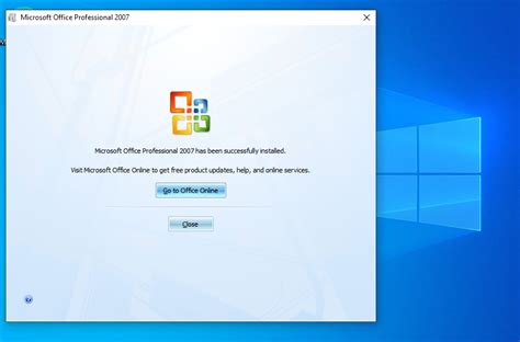 Office 2007 Auf Einem Windows 10 Pro Pc Erfolgreich Installiert