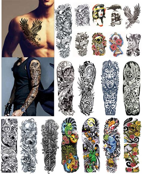 Buy DaLin Extra Large Temporary Tattoos Full Arm And Half Arm Tattoo Sleeves For Men Women
