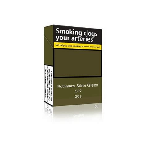 Buy Rothmans Silver Cigarettes Online Tobacco Direct