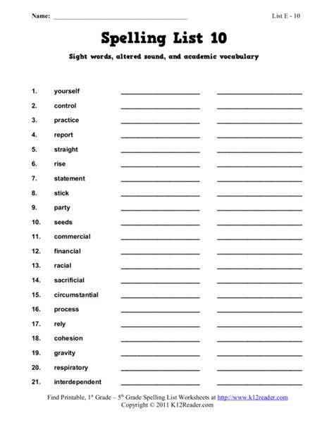 Maths is one of the important subjects that is introduced to the lower kindergarten students. 10th Grade Vocabulary Worksheets. Worksheets. Tutsstar ...