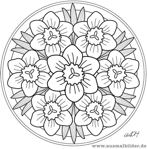 Mandala Vorlagen Blumen