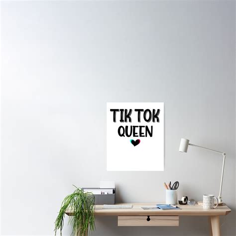 Tik Tok Queen Poster By Beunique2020 Redbubble