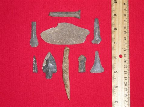 Nine Prehistoric Indian Artifacts Etsy