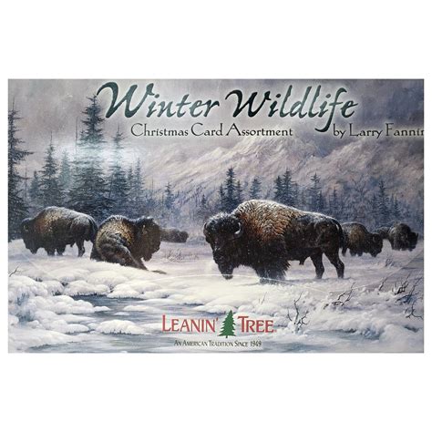 Leanin Tree Winter Wildlife By Larry Fanning Christmas Card Assortment