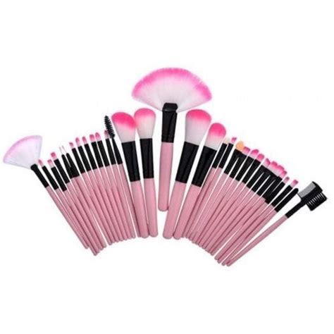 32pcs Aluminum Tube Beauty Makeup Brushes Set Pink Makeup Brush Set