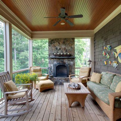 Inexpensive ceiling design, material and paint color ideas for car porch. Pin by Michael Detwiler on Screened in outdoor room ...