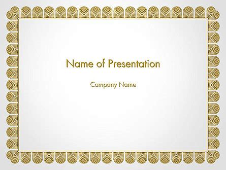 All our premium templates in microsoft word are highly customizable and these are completely free to download. Certificate Frame Presentation Template for PowerPoint and ...