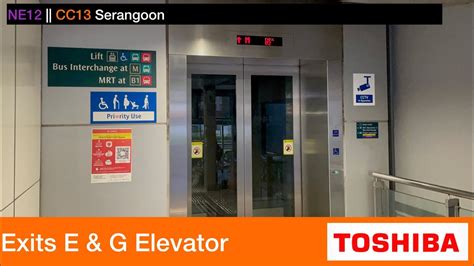 Serangoon MRT Station Toshiba Elevator Exits E G YouTube
