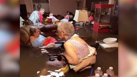 assisted living residents wait in water for rescue cnn
