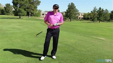 Next, step into the golf ball with one leg, and bow from your hips, like this. Golf Tips Magazine: Better Iron Play Immediately! - YouTube