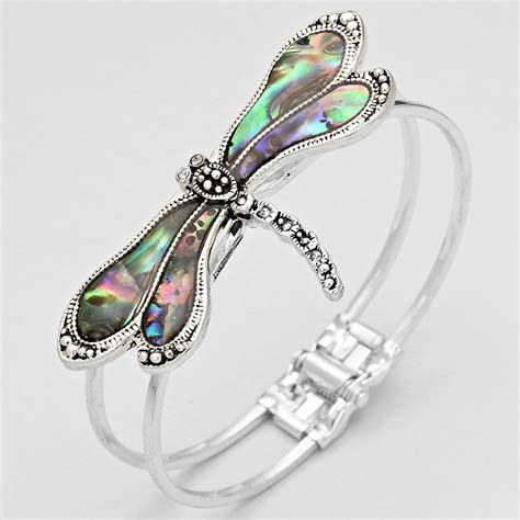 Abalone Dragonfly Bracelet Dragonfly Bracelet Dragonfly Jewelry