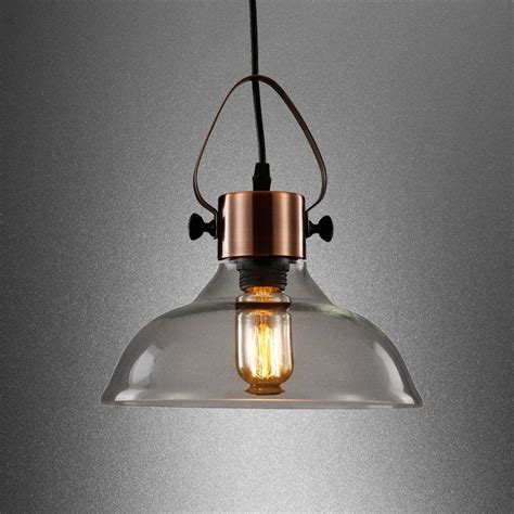 Hanging copper pendant lights are one of our favorite little secrets around here. MSTAR Industrial Antique Copper Metal E26 40W Edison Vintage Style Glass Ceiling Pendant Light ...