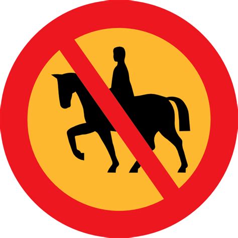 Now you can enjoy her beauty and personnality while she's trying to. No Horse Riding Sign clip art Free Vector / 4Vector