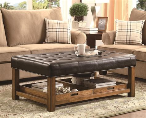 5 out of 5 stars. The Best Large Leather Ottoman Coffee Table