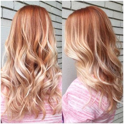 Natural red to blonde ombre. 50 of the Most Trendy Strawberry Blonde Hair Colors for 2020