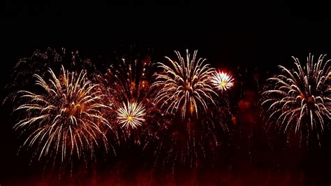 Colorful Fireworks Exploding In Night Sky Stock Footage Sbv 321012522