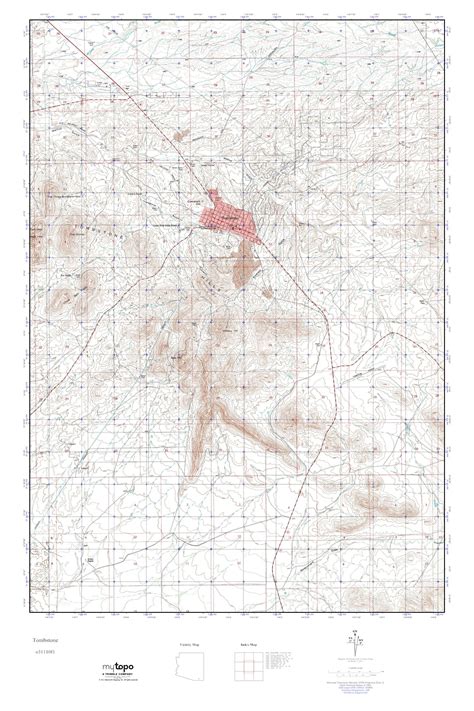 Mytopo Tombstone Arizona Usgs Quad Topo Map