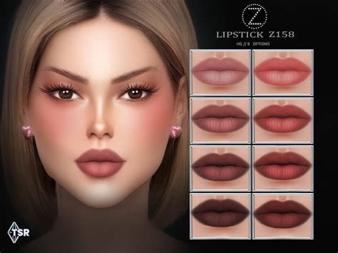 The Sims 4 Lipstick Z158 By Zenx At Tsr Micat Game