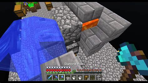 Skyblock Efficient Cobble Generator That Makes Stone Using Hoppers