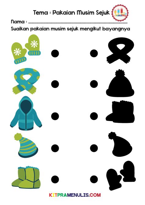 Panduan pengurusan hari graduasi prasekolah. Lembaran Kerja Suaikan Objek Dengan BayangnyaKitPraMenulis ...