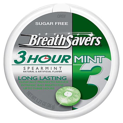 Breath Savers Mint 3 Hour Sugar Free Spearmint 127 Oz Shop D