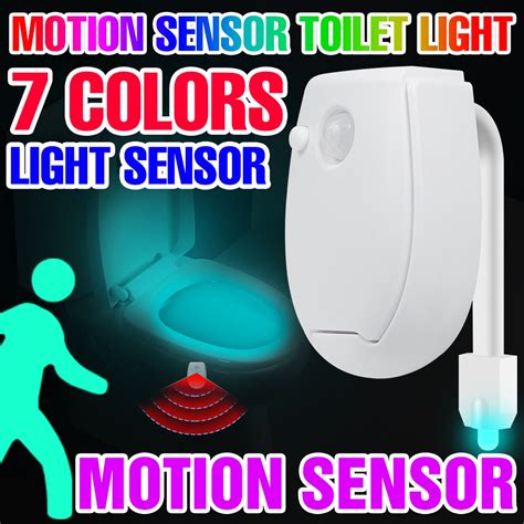 Waterproof Toilet Light Smart PIR Motion Sensor Night Light Toilet Seat For Toilet Bowl