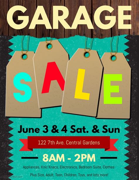 Yard Sale Flyer Template