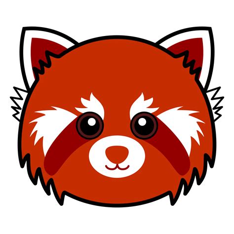 Cute Red Panda Vector 341220 Vector Art At Vecteezy