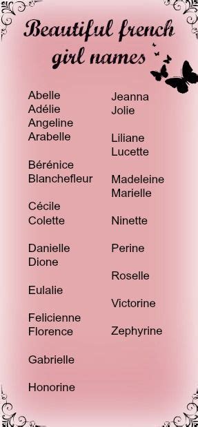Beautiful Unusual French Girl Names For Writing Naming Characters And
