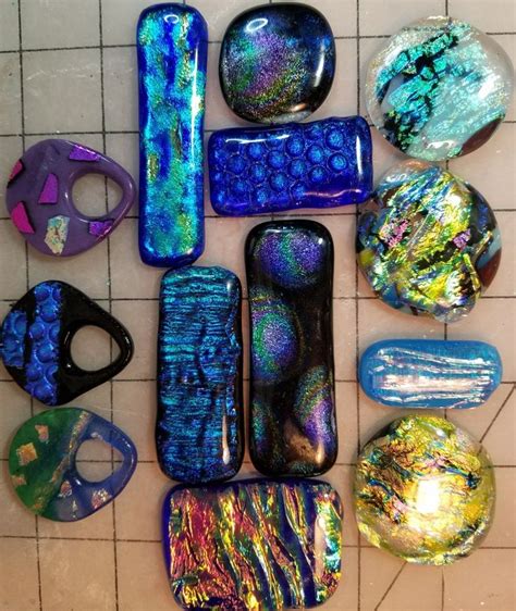 More Dichroic Fused Glass For New Jewelry I Can T Wait To Shape These Fused Glass Jewelry I