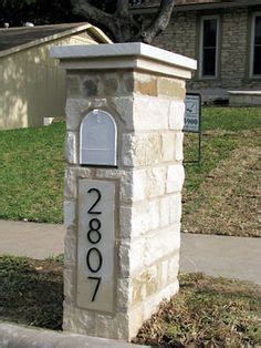 Replacement doors for brick mailboxes. modern brick mailbox post - Google Search | Stone mailbox, Mailbox makeover, Brick mailbox