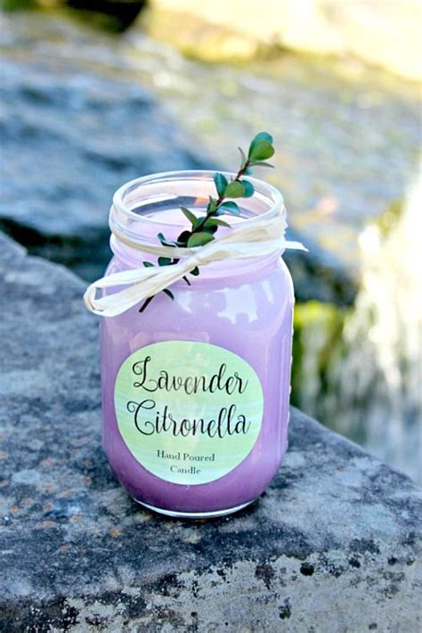 Diy Mason Jar Citronella Lavender Candle You Can Avoid Bugs And