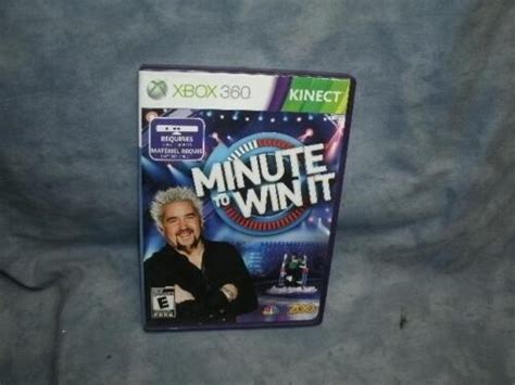 Minute To Win It Microsoft Xbox 360 Kinect 2011 802068103941 Ebay