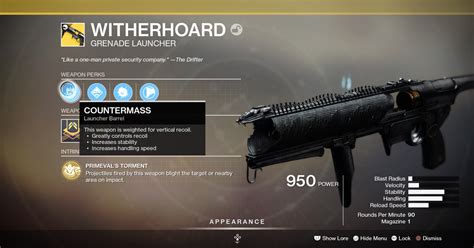 Destiny 2 Season Of Arrivals How To Get The Witherhoard Exotic
