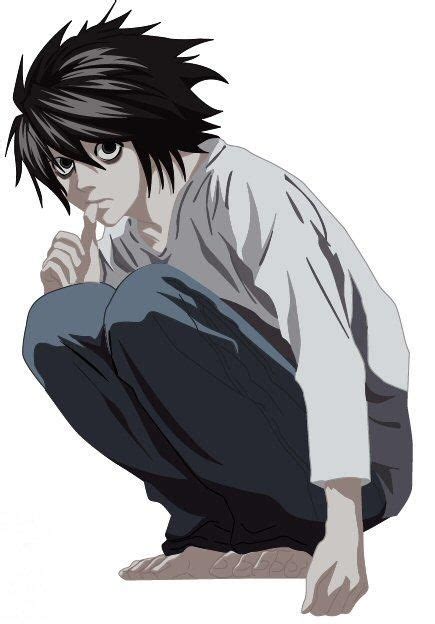 L Death Note Crouching Image Anime Images