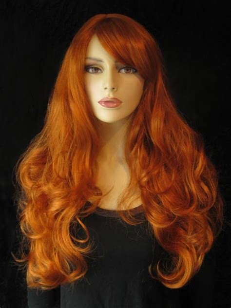 Ginger Wig Long And Wavy With Loose Curls Ginger Curls For Long Hair Sexy Long Hair Long Wigs