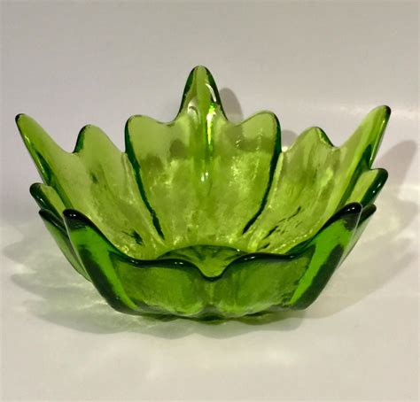 Viking Spiked Epic Green Art Glass Salad Bowlfruit Etsy Green Art Glass Art Viking Glass